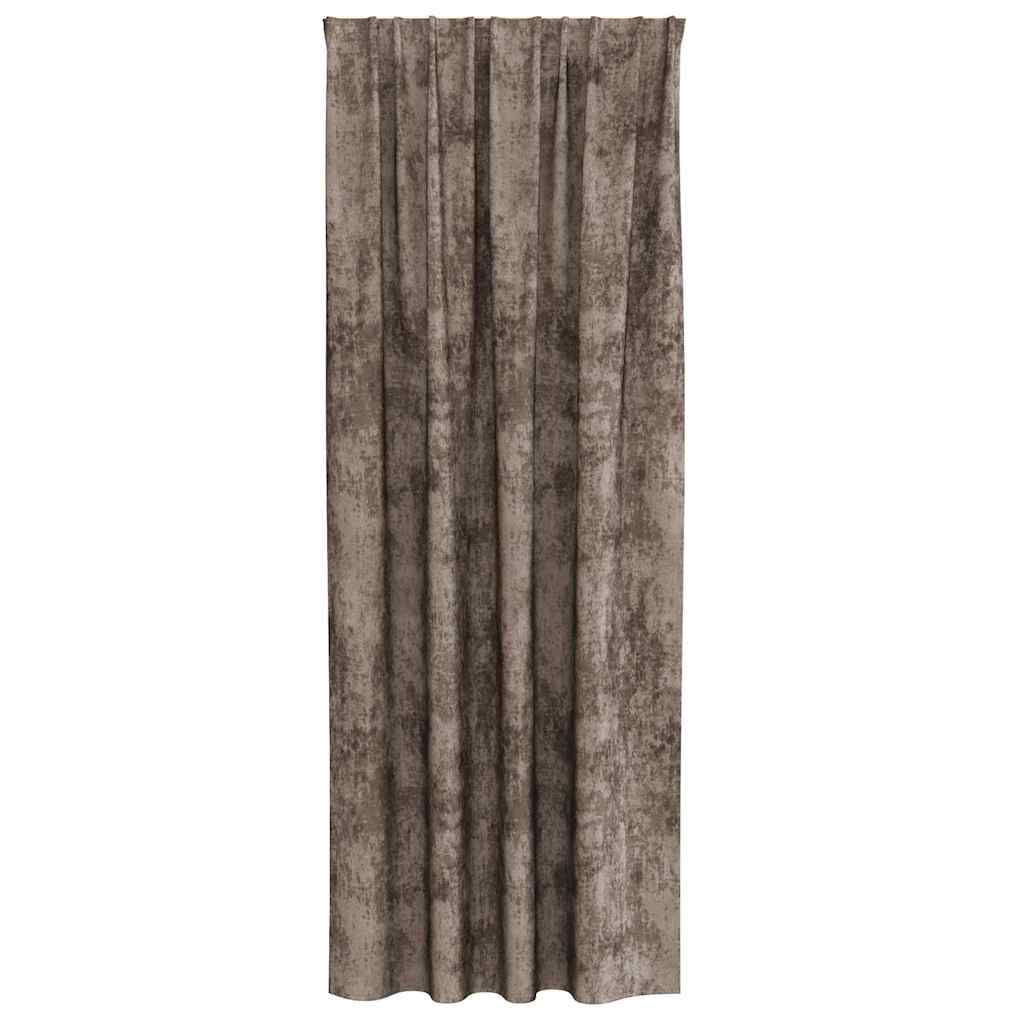 vidaXL Zasłony z weluru 2 pcs Cappuccino 260 x 140 cm Aksamit
