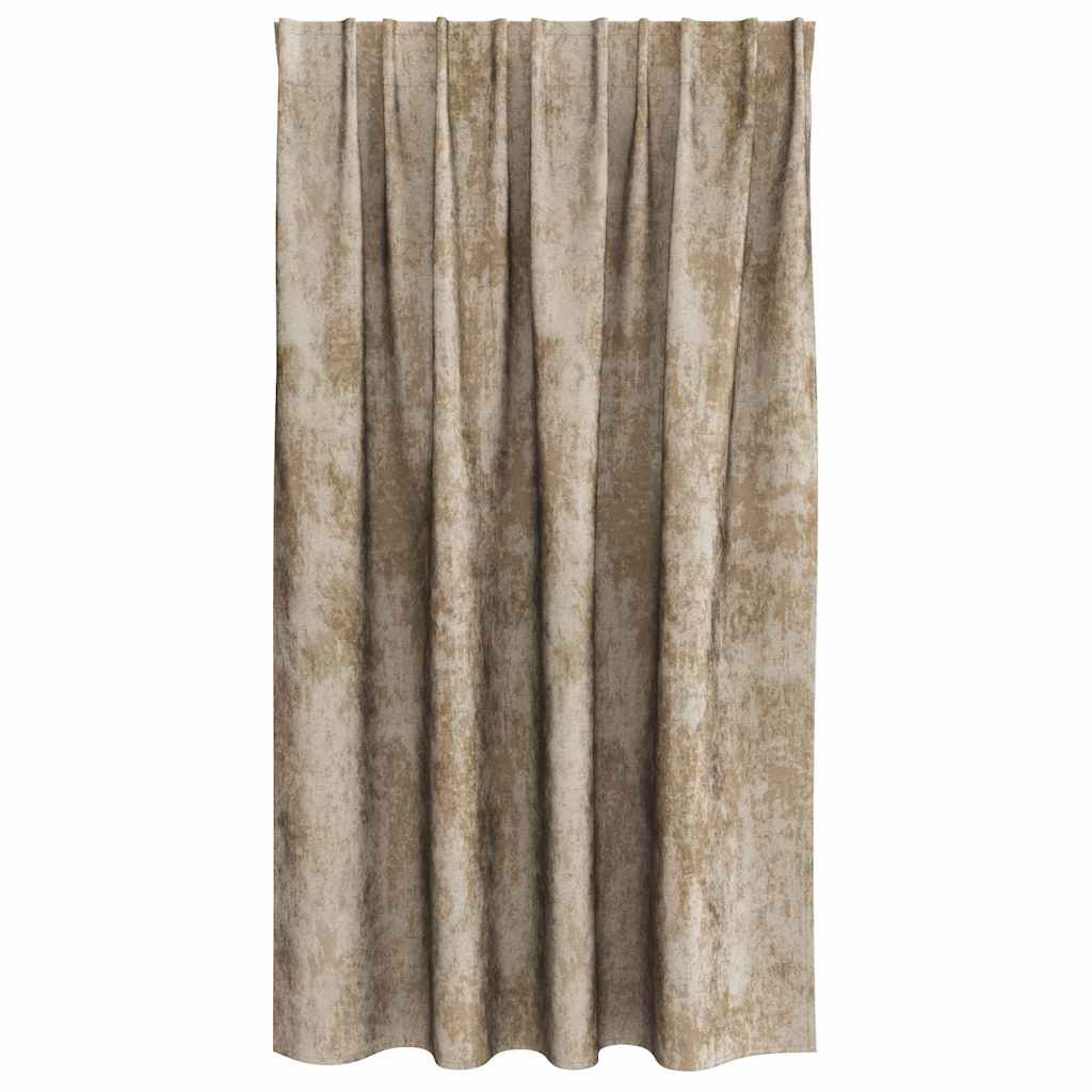 vidaXL Zasłony z weluru 2 pcs szampański 140 x 140 cm Aksamit