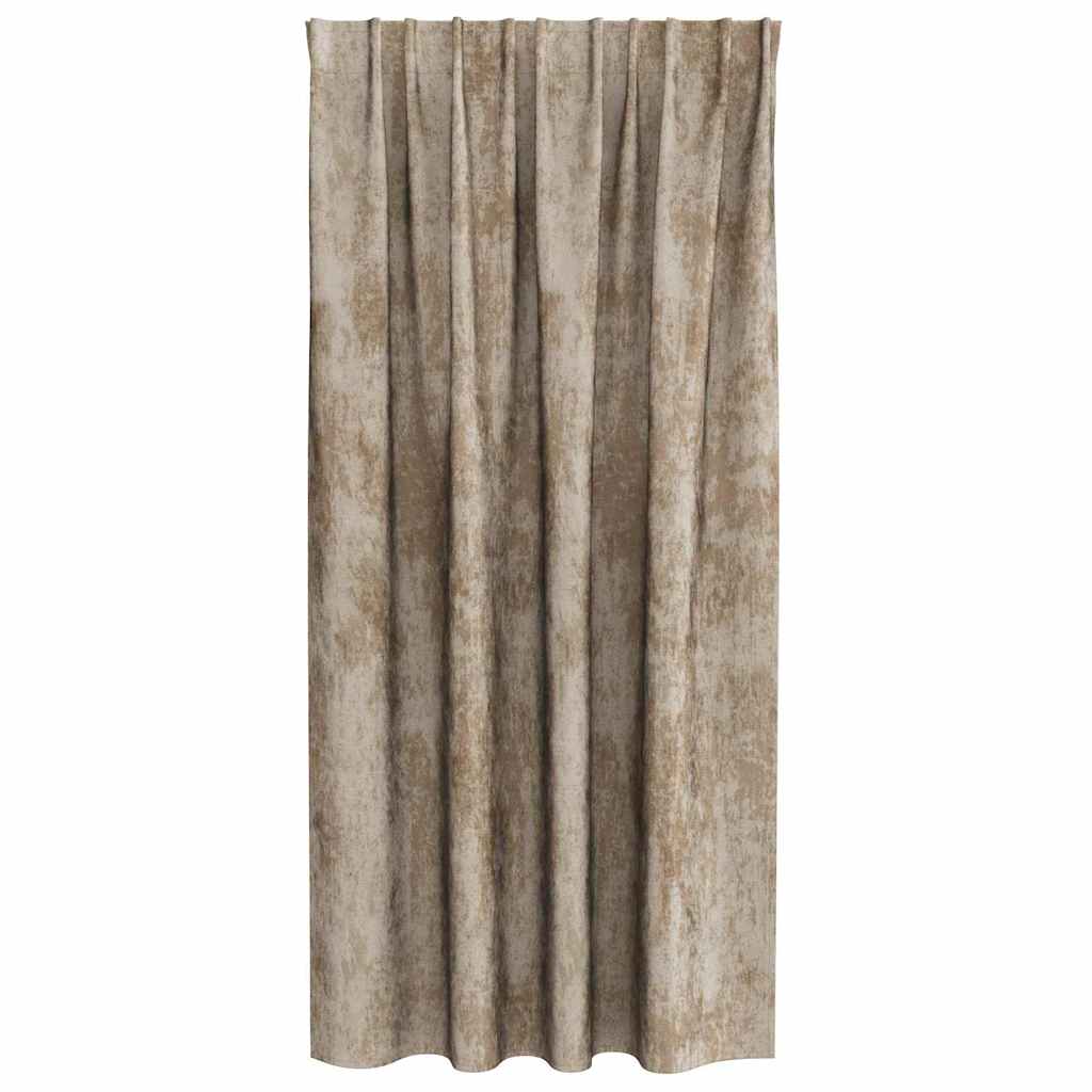 vidaXL Zasłony z weluru 2 pcs szampański 175 x 140 cm Aksamit