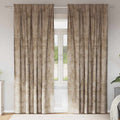 vidaXL Zasłony z weluru 2 pcs szampański 225 x 140 cm Aksamit