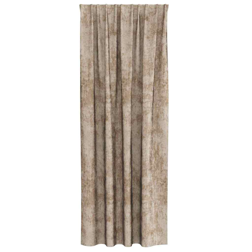 vidaXL Zasłony z weluru 2 pcs szampański 225 x 140 cm Aksamit