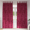 vidaXL Zasłony z weluru 2 pcs czerwone wino 245 x 140 cm Aksamit