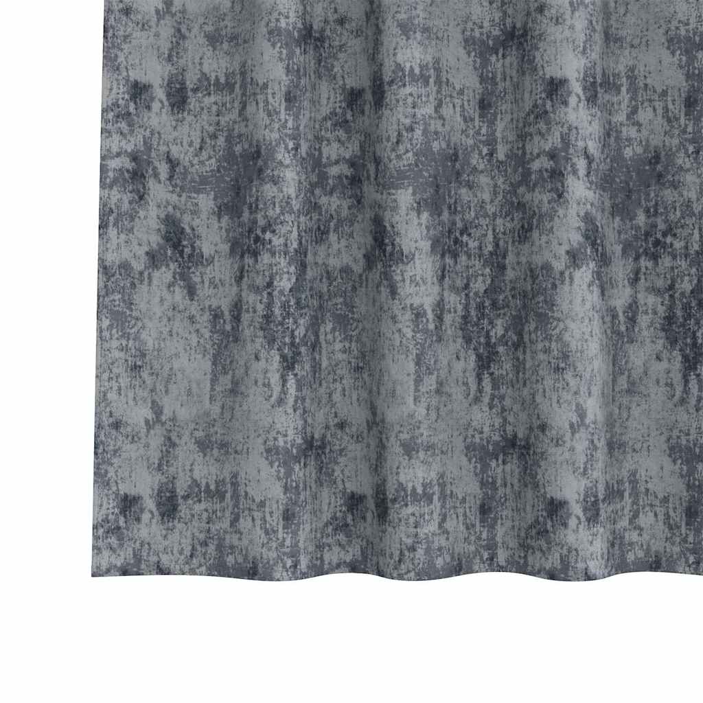 vidaXL Zasłony z weluru 2 pcs Srebrnoszary 260 x 140 cm Aksamit