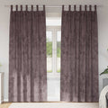 vidaXL Zasłony z weluru z zasłonami 2 pcs Brązowy 225 x 140 cm Aksamit