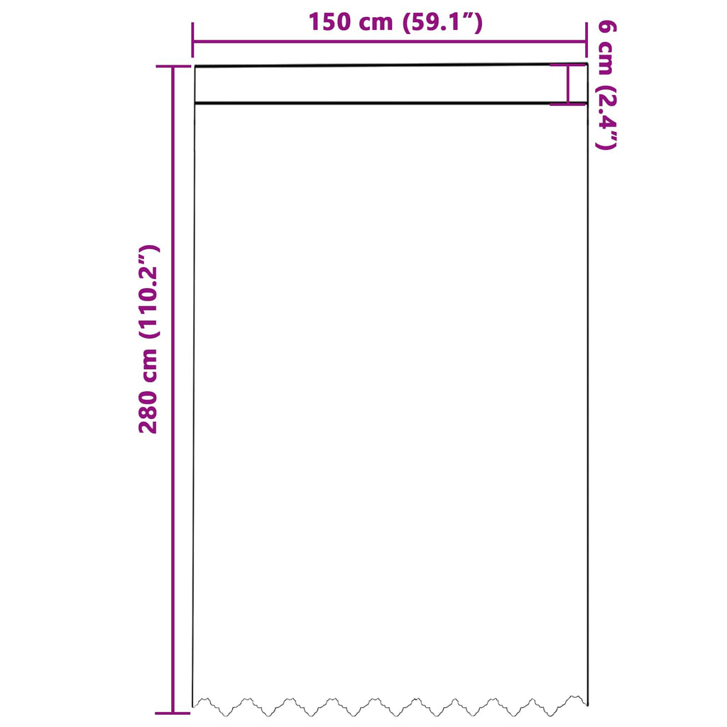 vidaXL Firanka Koronkowa z zasłonami Biały 280 x 150 cm Poliester