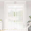vidaXL Firanka Koronkowa z zasłonami Biały 300 x 150 cm Poliester