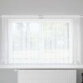 vidaXL Firanka Koronkowa z zasłonami Biały 160 x 200 cm Poliester