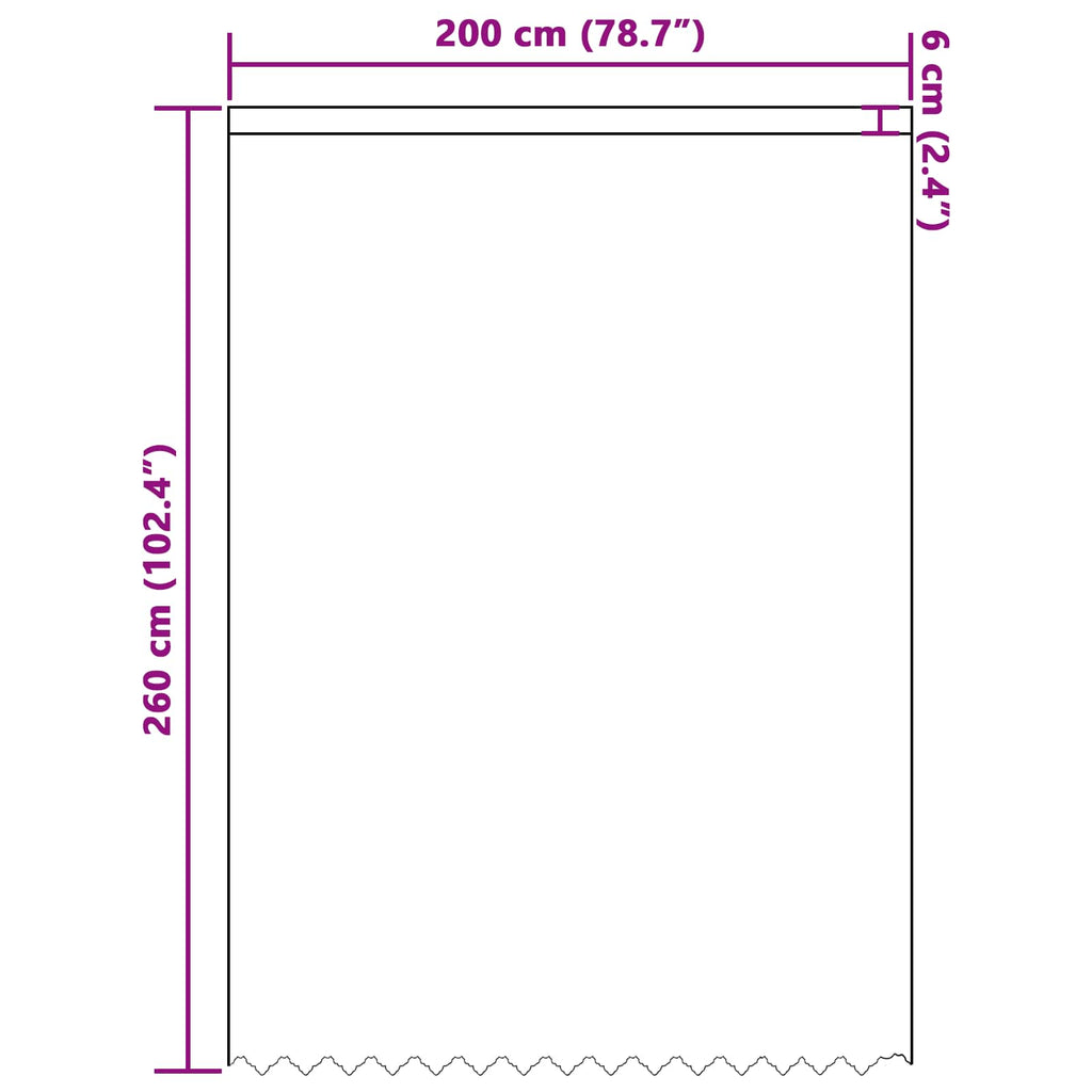 vidaXL Firanka Koronkowa z zasłonami Biały 245 x 200 cm Poliester