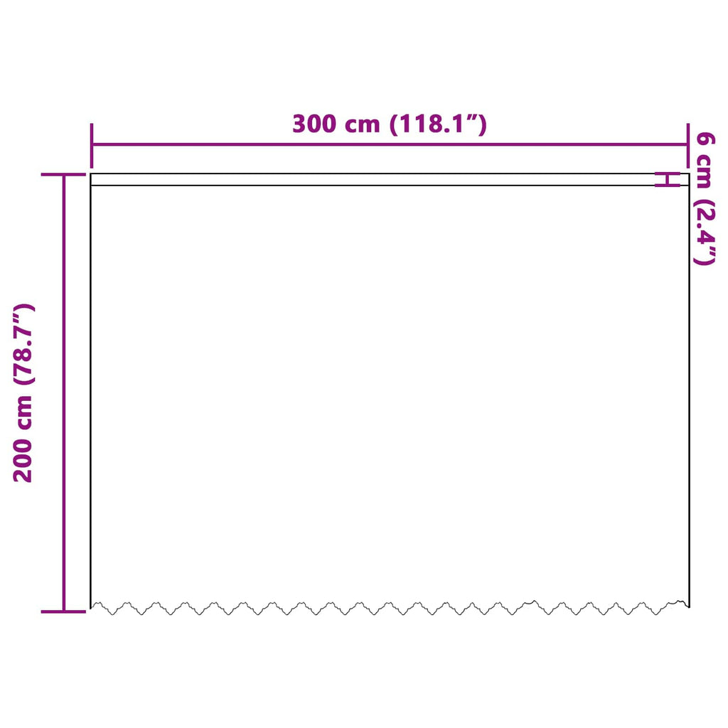 vidaXL Firanka Koronkowa z zasłonami Biały 200 x 300 cm Poliester