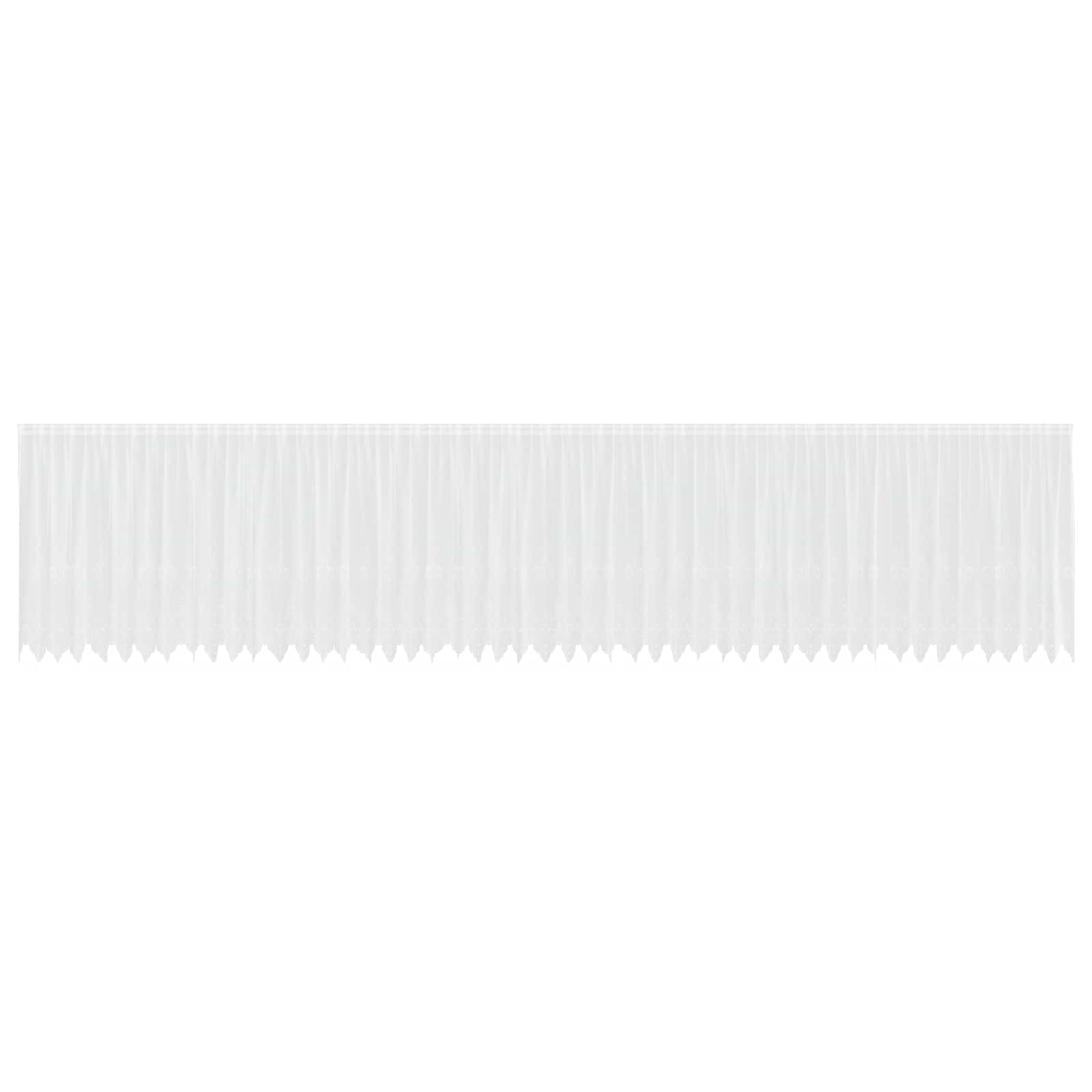 vidaXL Firanka Koronkowa z zasłonami Biały 140 x 1200 cm Poliester