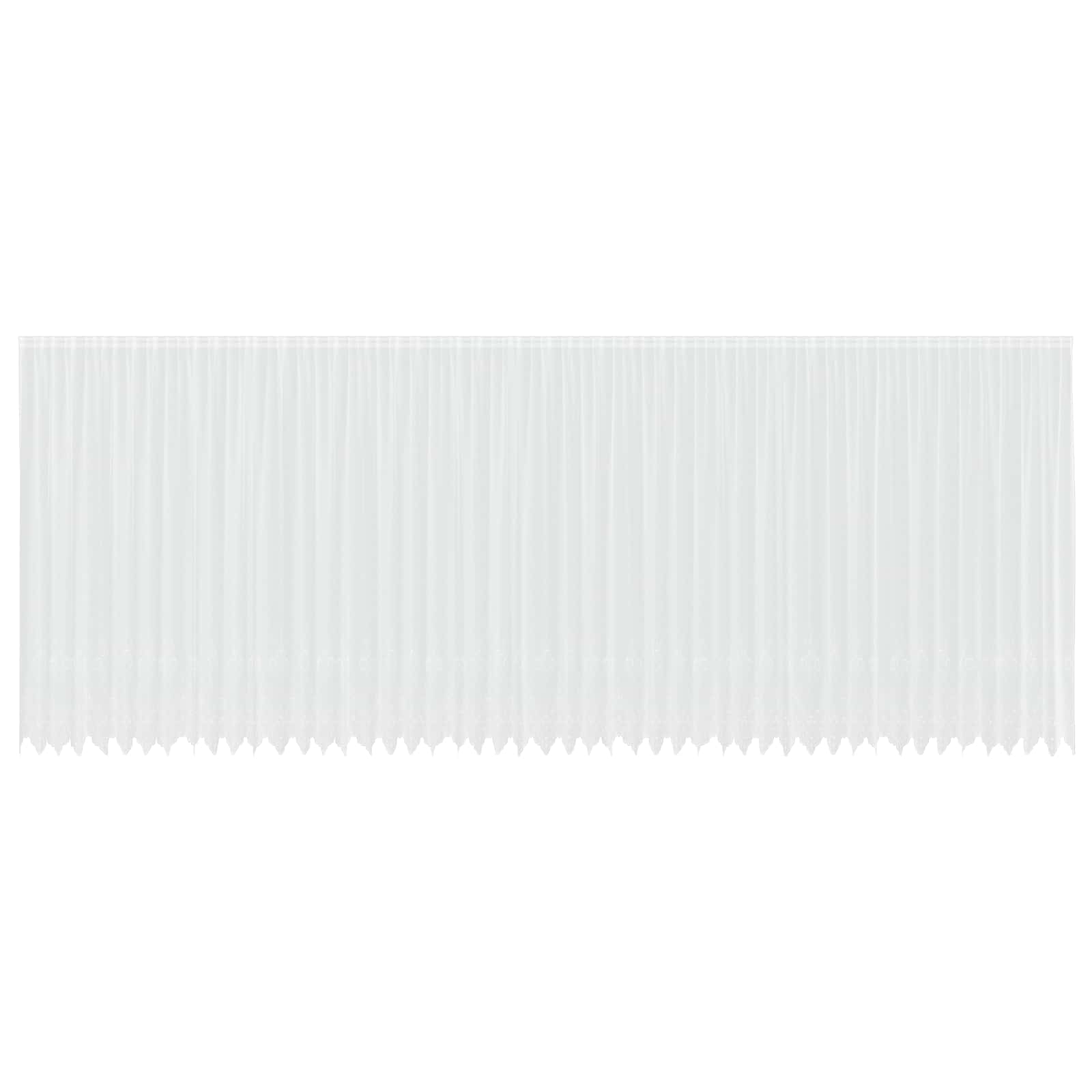 vidaXL Firanka Koronkowa z zasłonami Biały 300 x 1200 cm Poliester