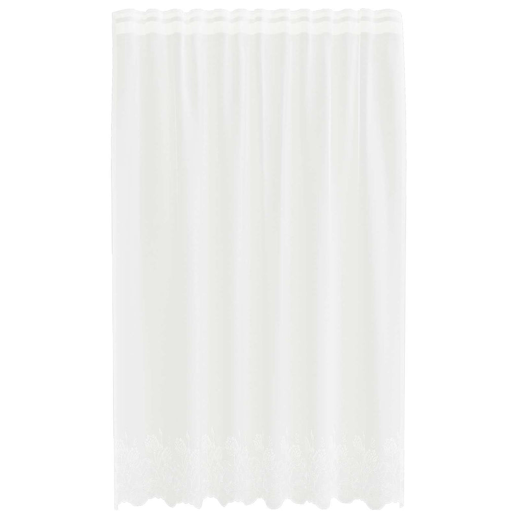 vidaXL Firanka Koronkowa z zasłonami Biały 200 x 150 cm Poliester