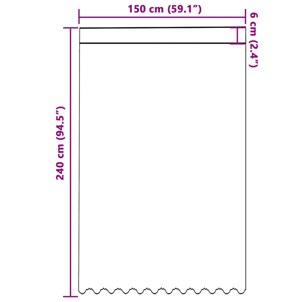 vidaXL Firanka Koronkowa z zasłonami Biały 240 x 150 cm Poliester