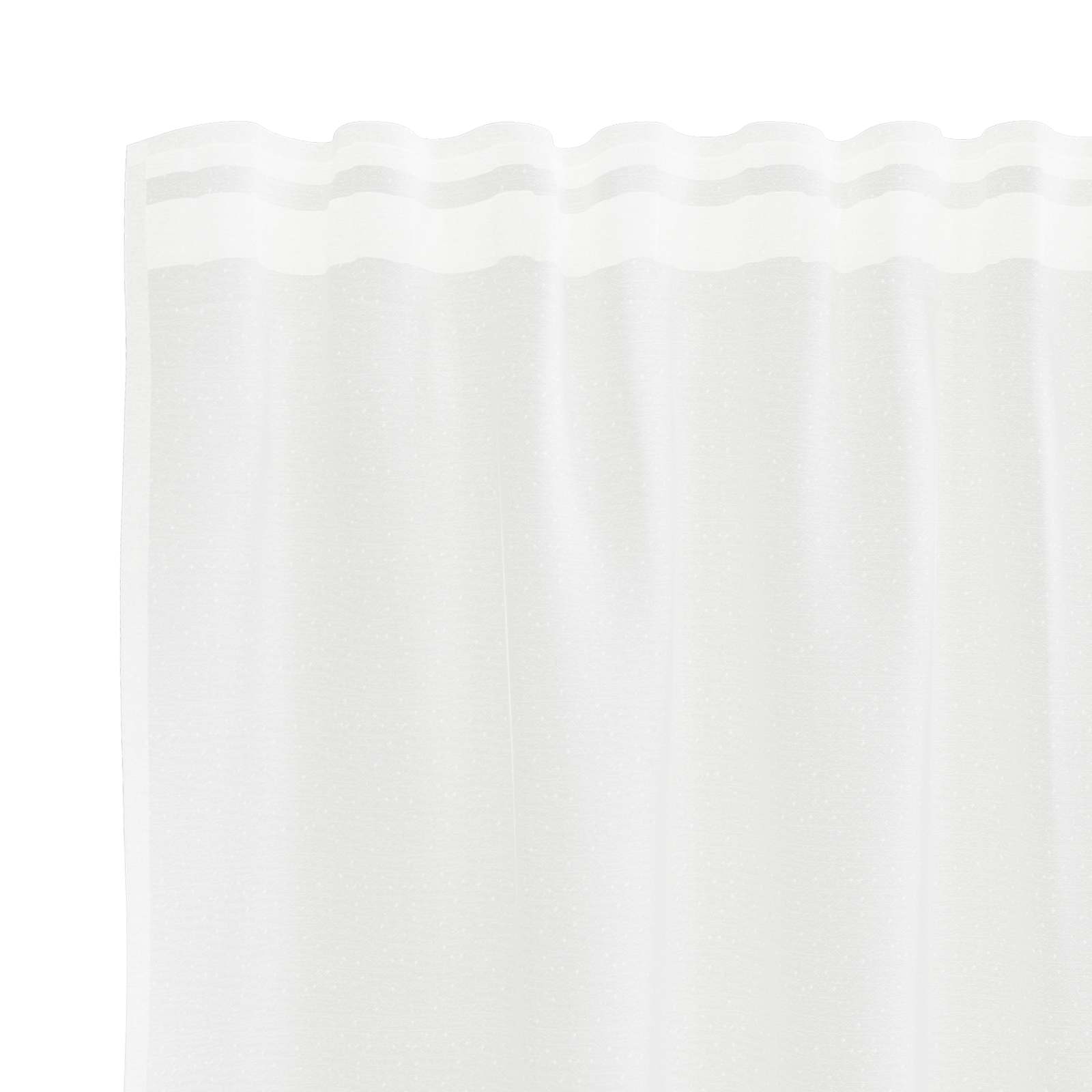 vidaXL Firanka Koronkowa z zasłonami Biały 500 x 120 cm Poliester