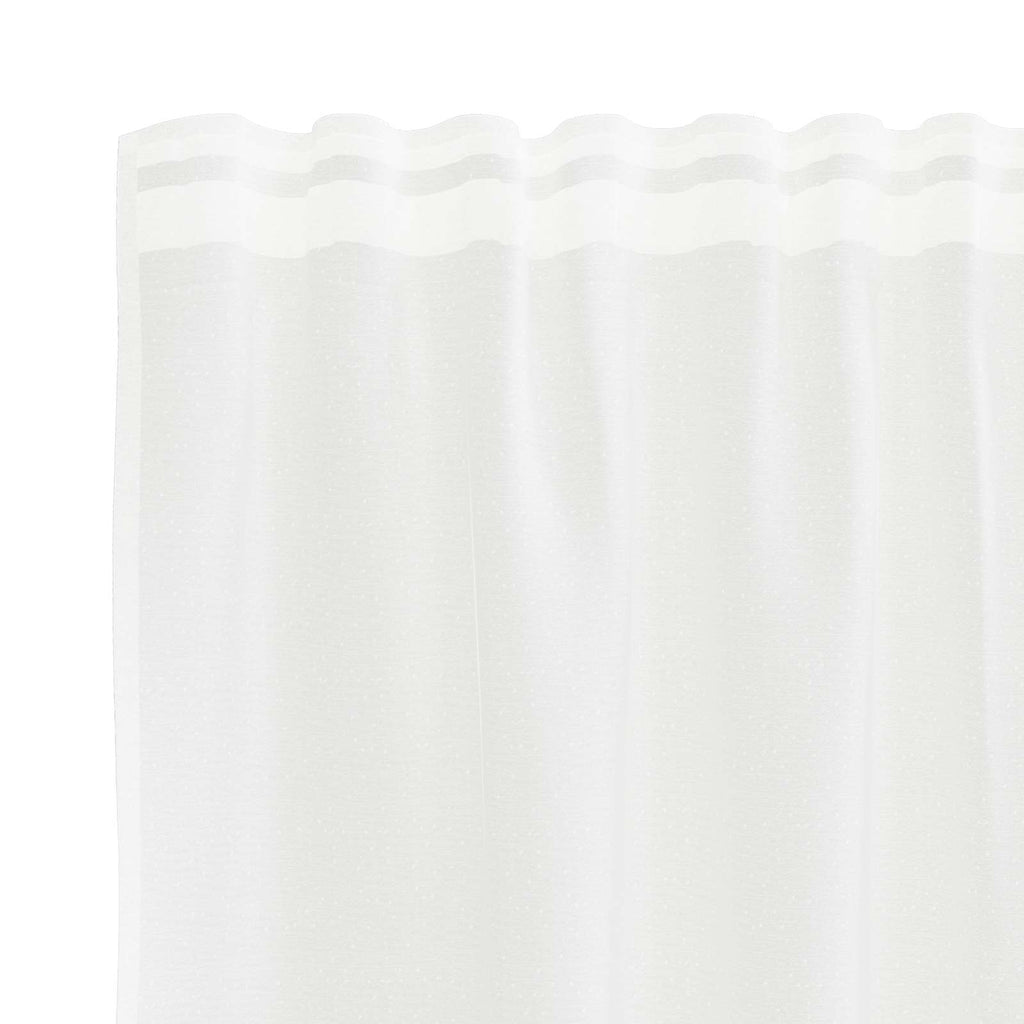 vidaXL Firanka Koronkowa z zasłonami Biały 140 x 600 cm Poliester