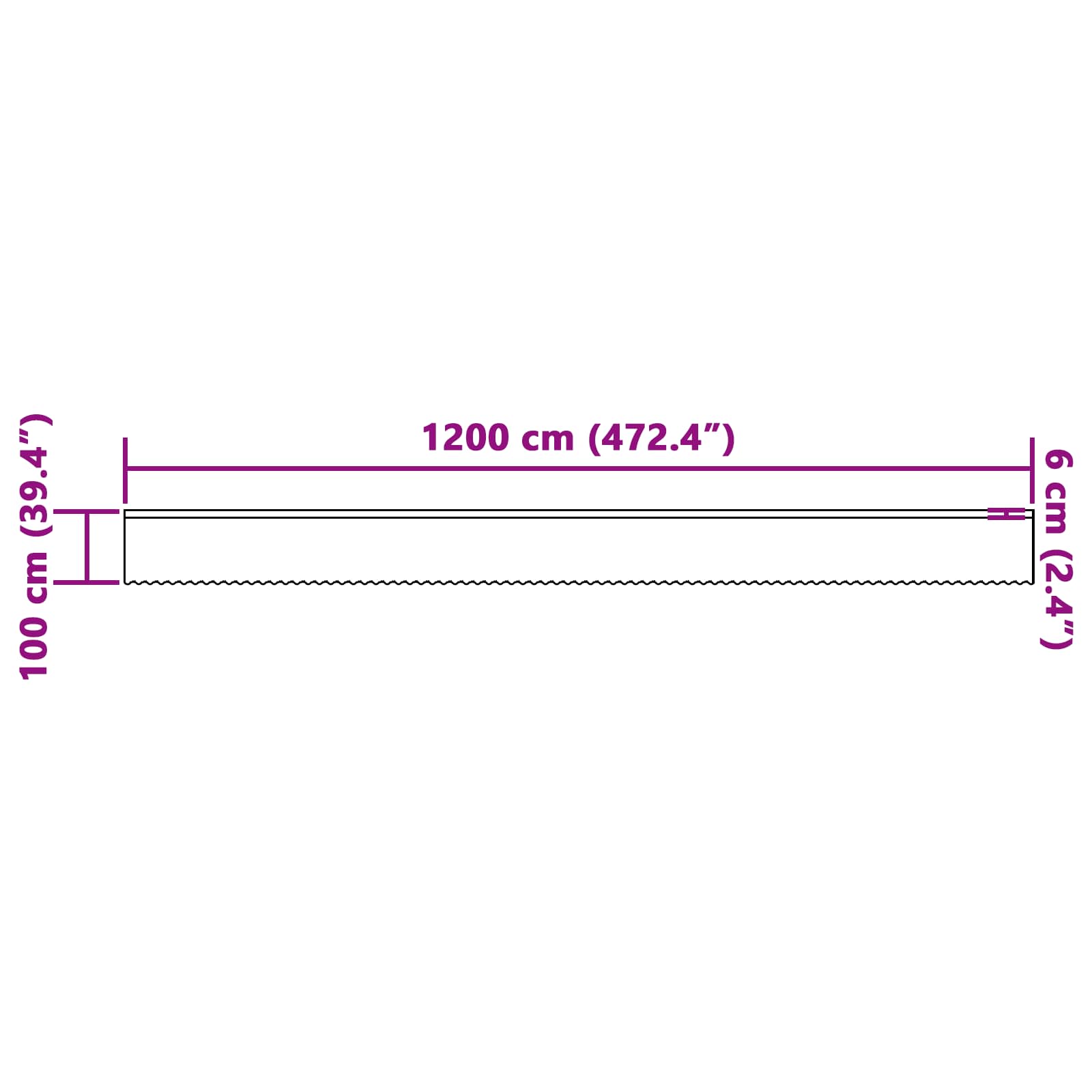 vidaXL Firanka Koronkowa z zasłonami Biały 100 x 1200 cm Poliester