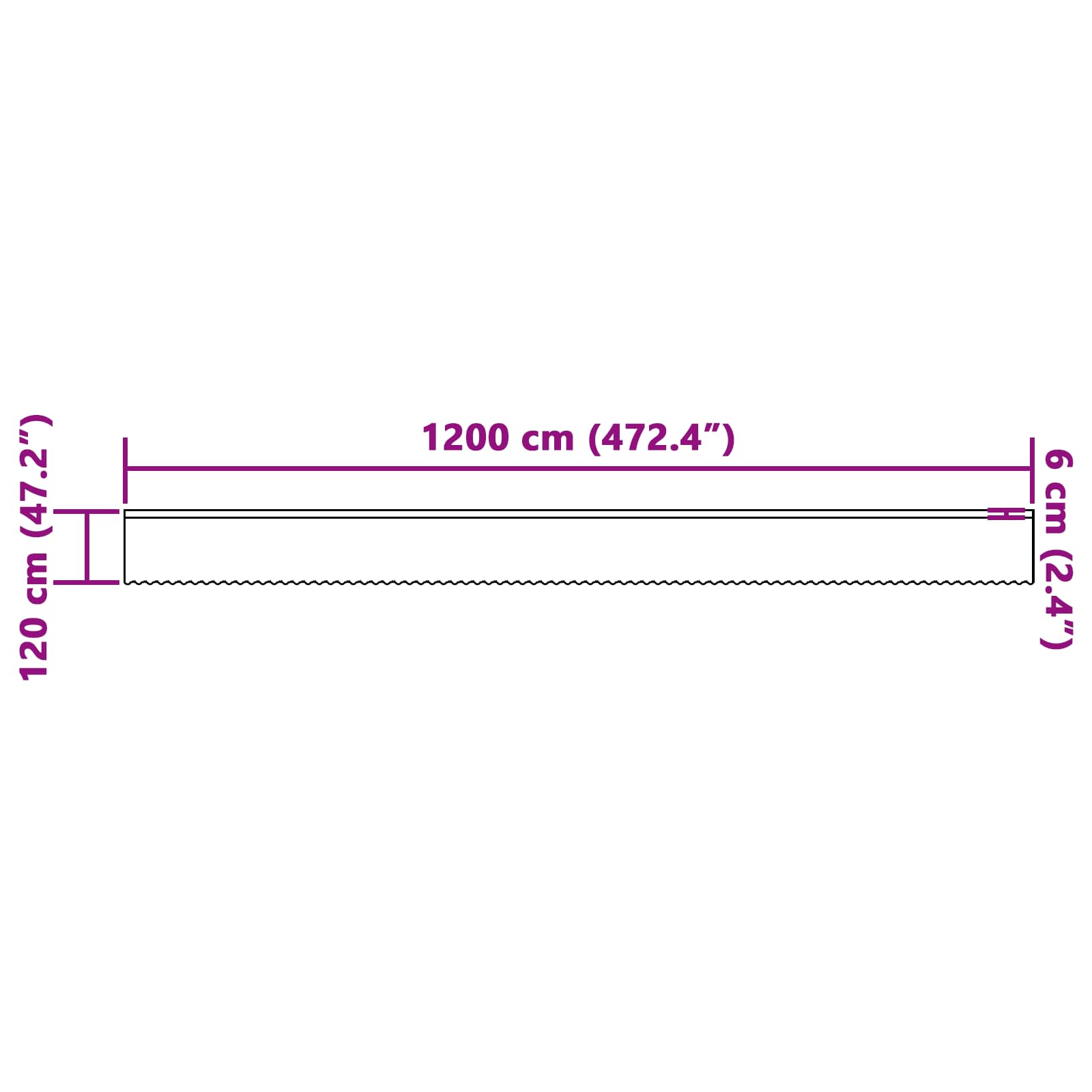 vidaXL Firanka Koronkowa z zasłonami Biały 120 x 1200 cm Poliester