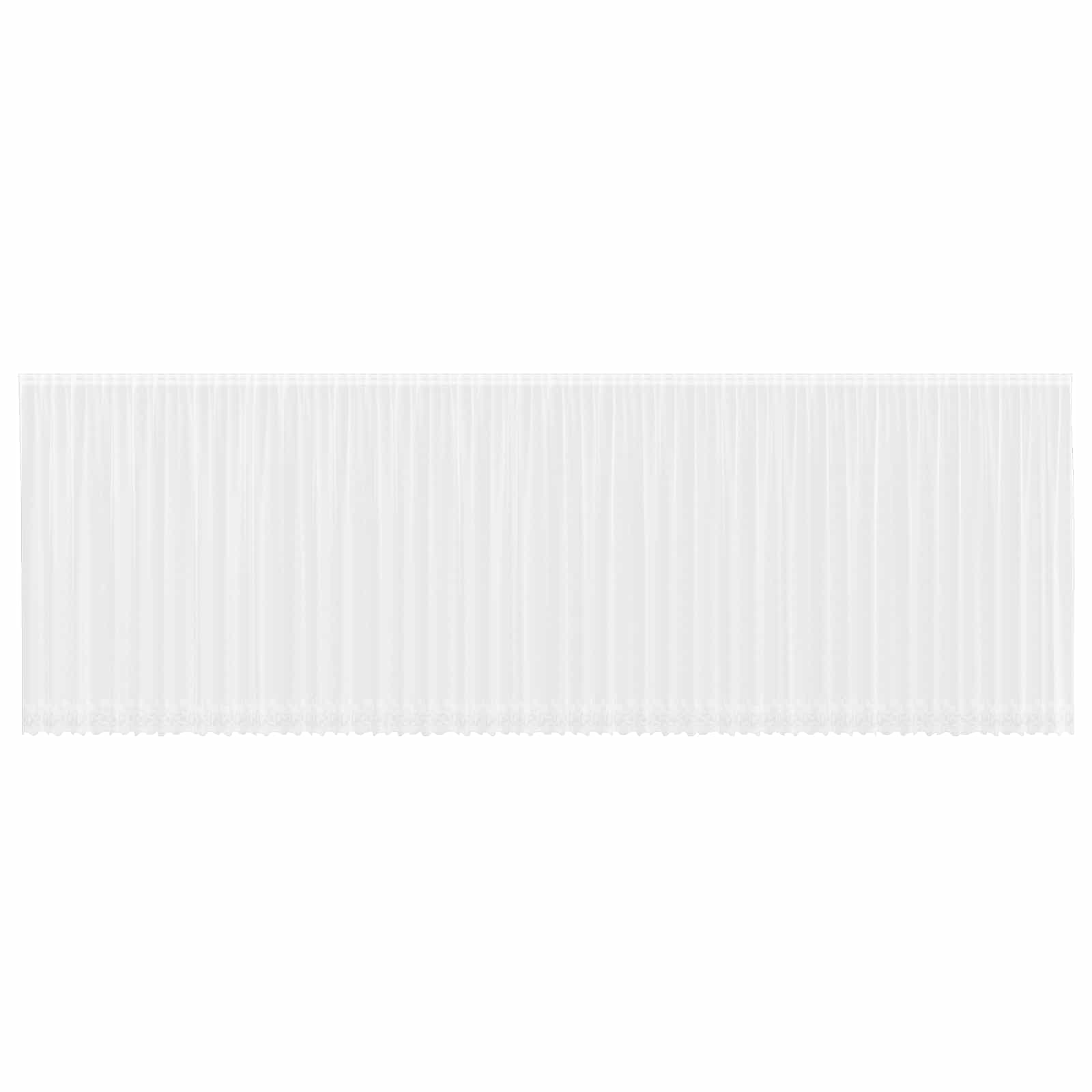 vidaXL Firanka Koronkowa z zasłonami Biały 240 x 1200 cm Poliester