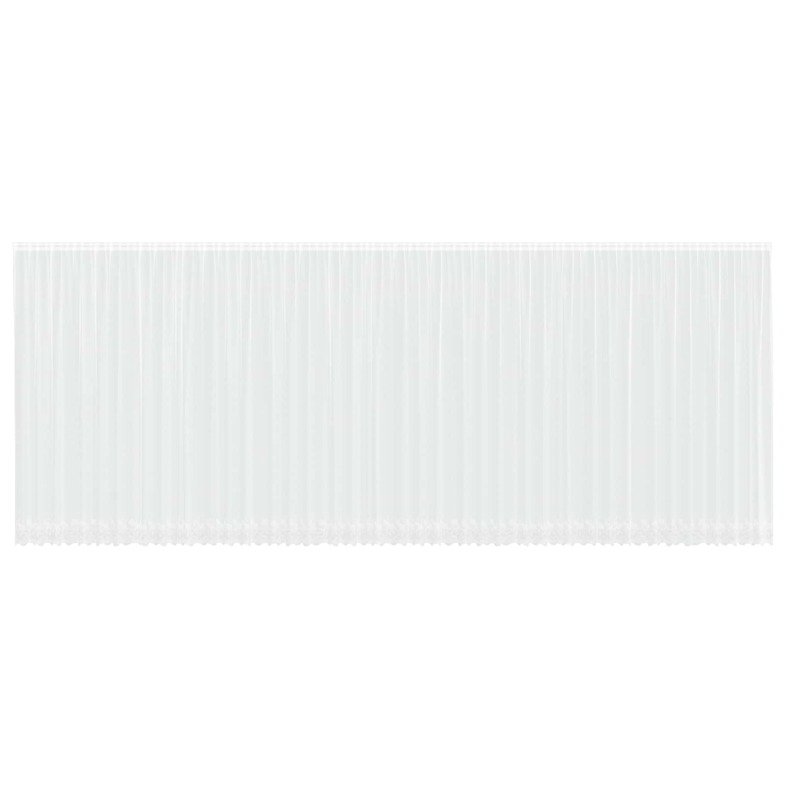 vidaXL Firanka Koronkowa z zasłonami Biały 260 x 1200 cm Poliester