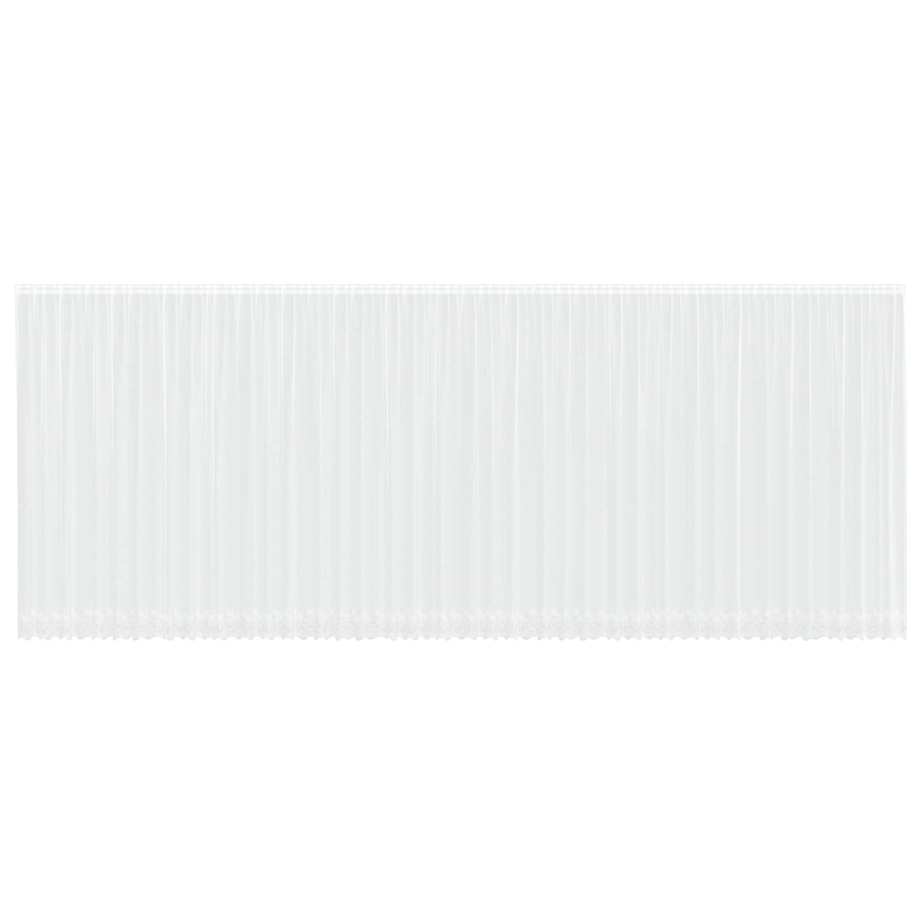 vidaXL Firanka Koronkowa z zasłonami Biały 1200 x 300 cm Poliester