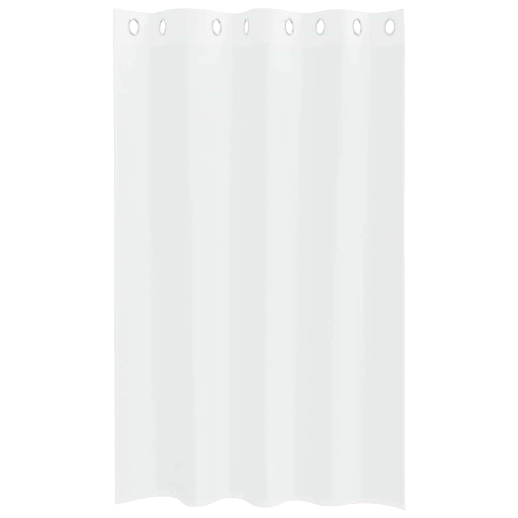 vidaXL Firany Voile z zasłonami 2 pcs Biały 175 x 140 cm Poliester