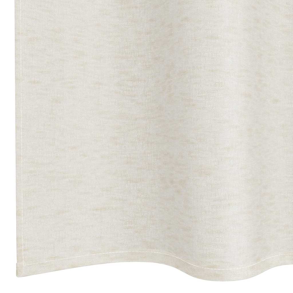 vidaXL Firany Voile z zasłonami 2 pcs Kremowy 140 x 140 cm Poliester