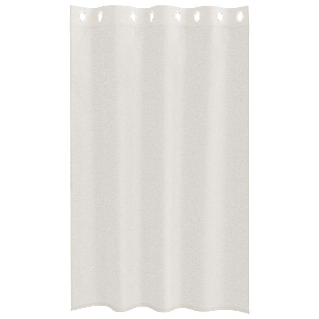 vidaXL Firany Voile z zasłonami 2 pcs Kremowy 175 x 140 cm Poliester