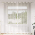vidaXL Firany Voile z zasłonami 2 pcs Kremowy 245 x 140 cm Poliester
