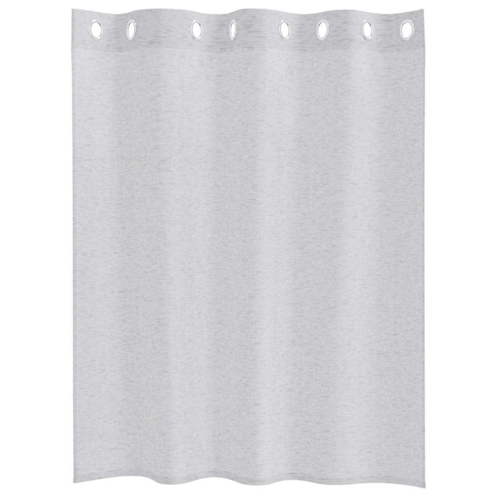vidaXL Firany Voile 2 pcs Jasnoszary 140 x 140 cm Poliester