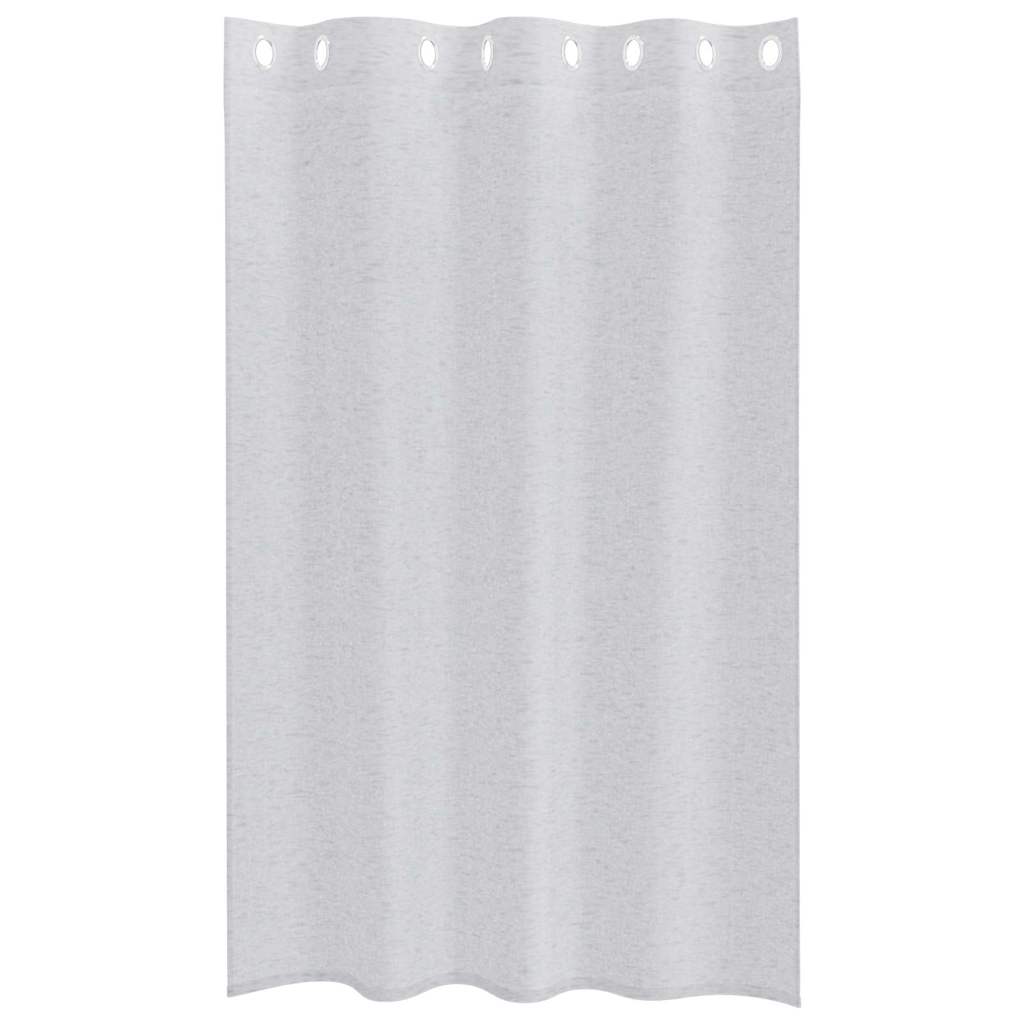 vidaXL Firany Voile 2 pcs Jasnoszary 175 x 140 cm Poliester