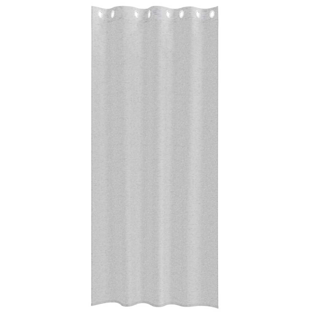 vidaXL Firany Voile 2 pcs Jasnoszary 225 x 140 cm Poliester