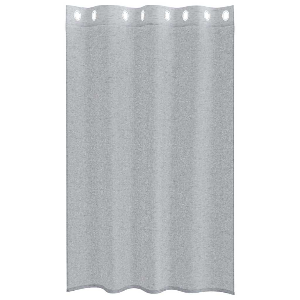 vidaXL Firany Voile 2 pcs Ciemnoszary 175 x 140 cm Poliester