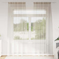 vidaXL Firany Voile z zasłonami 2 pcs piaskowy 245 x 140 cm Poliester