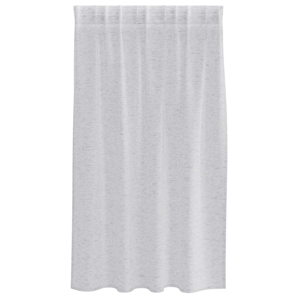 vidaXL Firany Voile 2 pcs Jasnoszary 140 x 140 cm Poliester