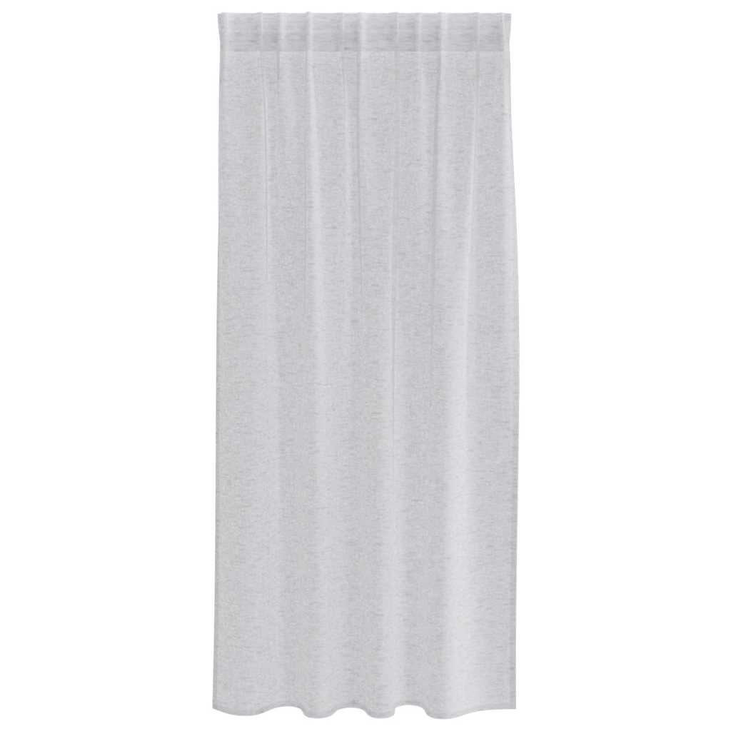 vidaXL Firany Voile 2 pcs Jasnoszary 175 x 140 cm Poliester