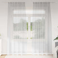 vidaXL Firany Voile 2 pcs Jasnoszary 225 x 140 cm Poliester