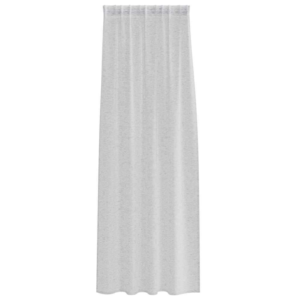vidaXL Firany Voile 2 pcs Jasnoszary 225 x 140 cm Poliester