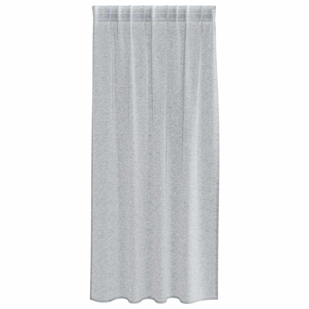 vidaXL Firany Voile 2 pcs Ciemnoszary 175 x 140 cm Poliester