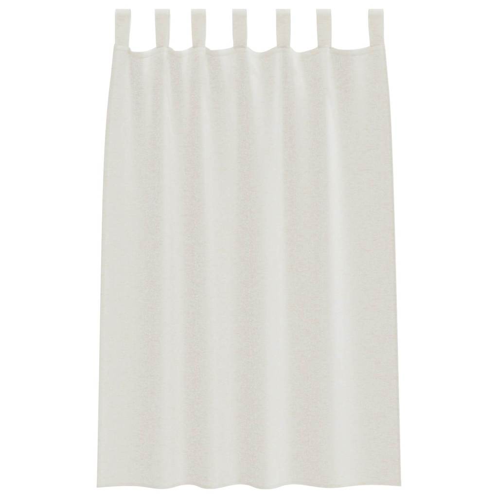 vidaXL Firany Voile z zasłonami 2 pcs Kremowy 175 x 140 cm Poliester