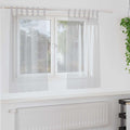vidaXL Firany Voile 2 pcs Jasnoszary 140 x 140 cm Poliester