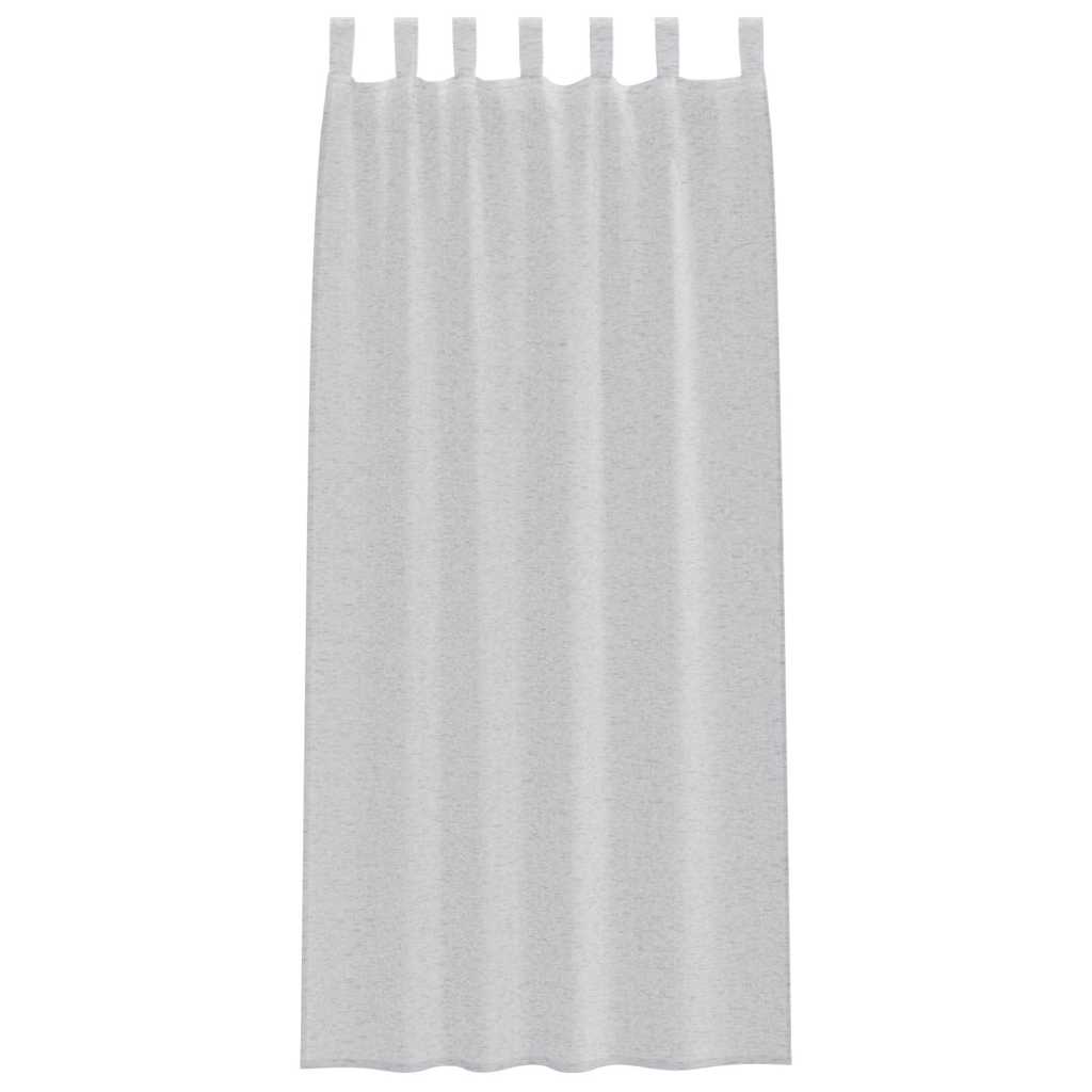 vidaXL Firany Voile 2 pcs Jasnoszary 260 x 140 cm Poliester