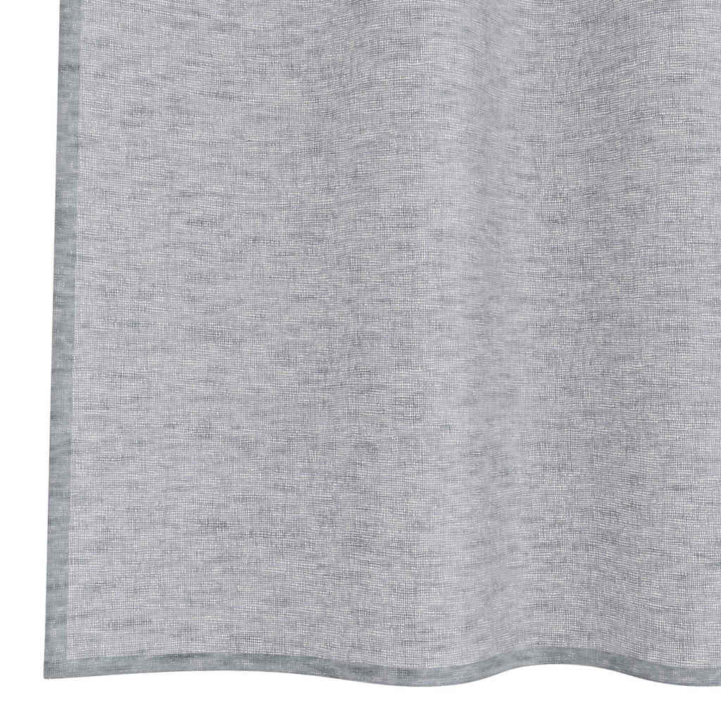 vidaXL Firany Voile 2 pcs Ciemnoszary 225 x 140 cm Poliester