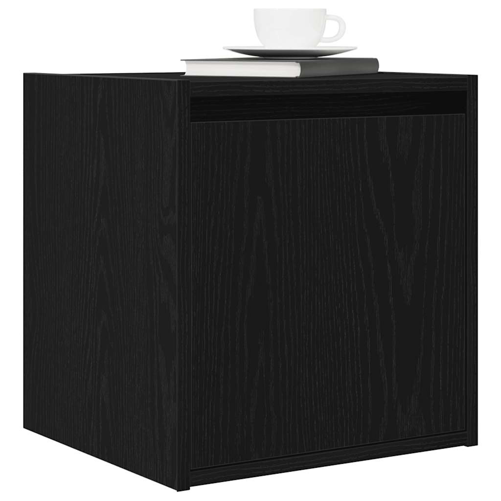 vidaXL Szafka nocna wisząca czarna 38x34x40 cm