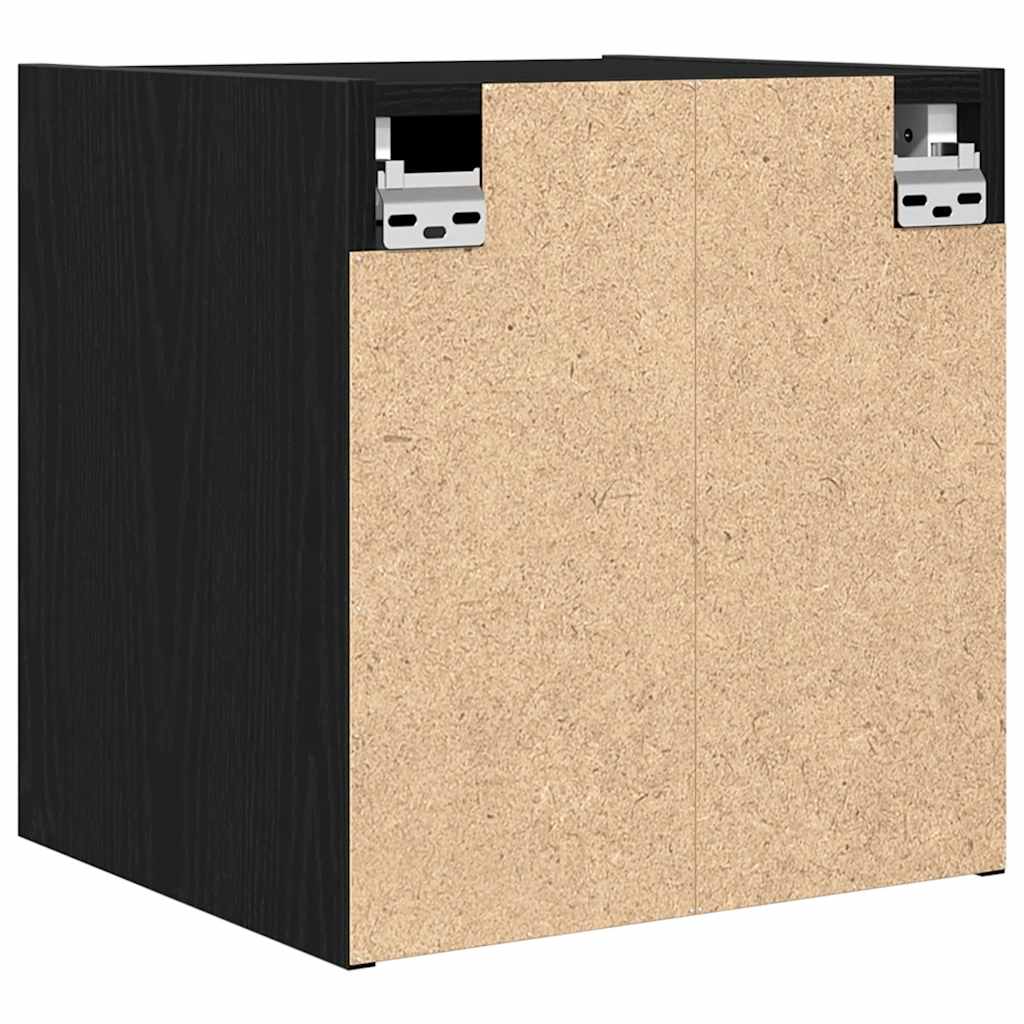 vidaXL Szafka nocna wisząca czarna 38x34x40 cm
