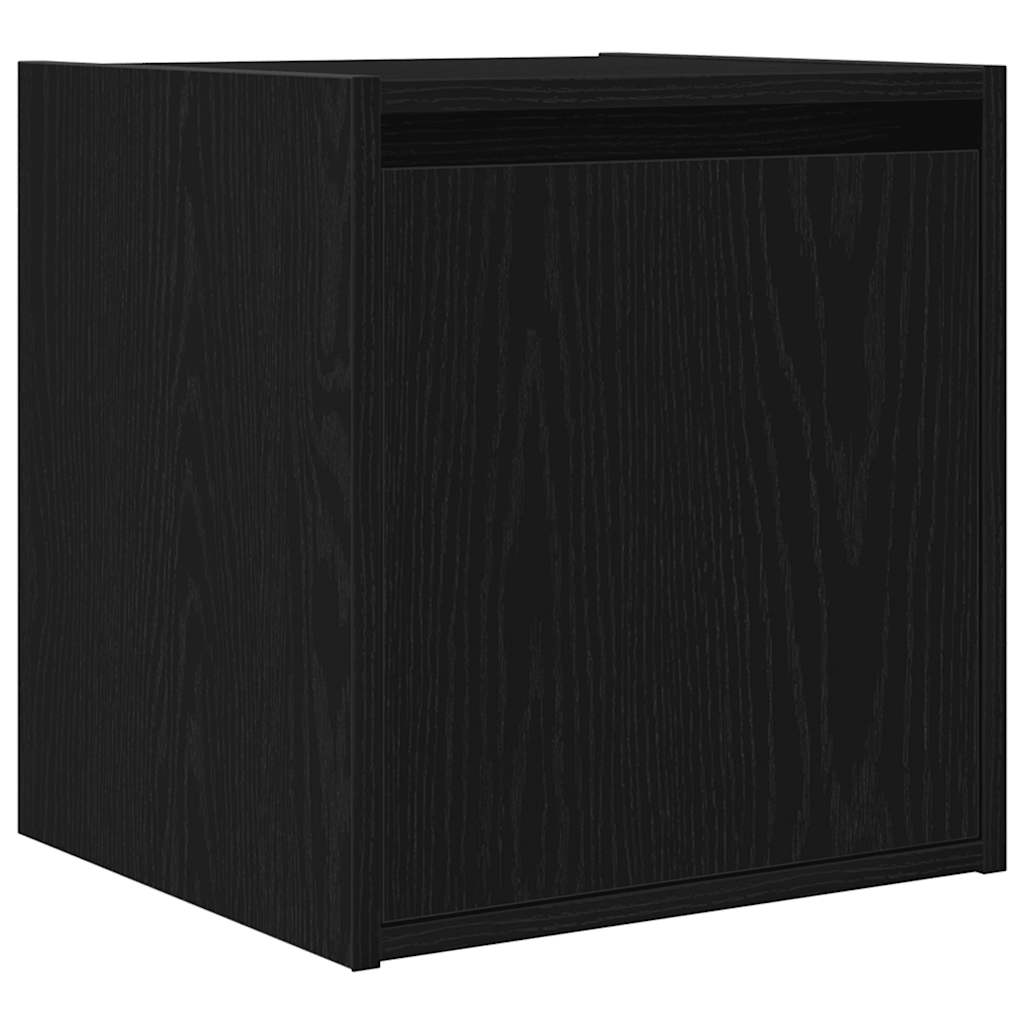 vidaXL Szafki nocne ścienne 2 szt. Czarne 38x34x40 cm