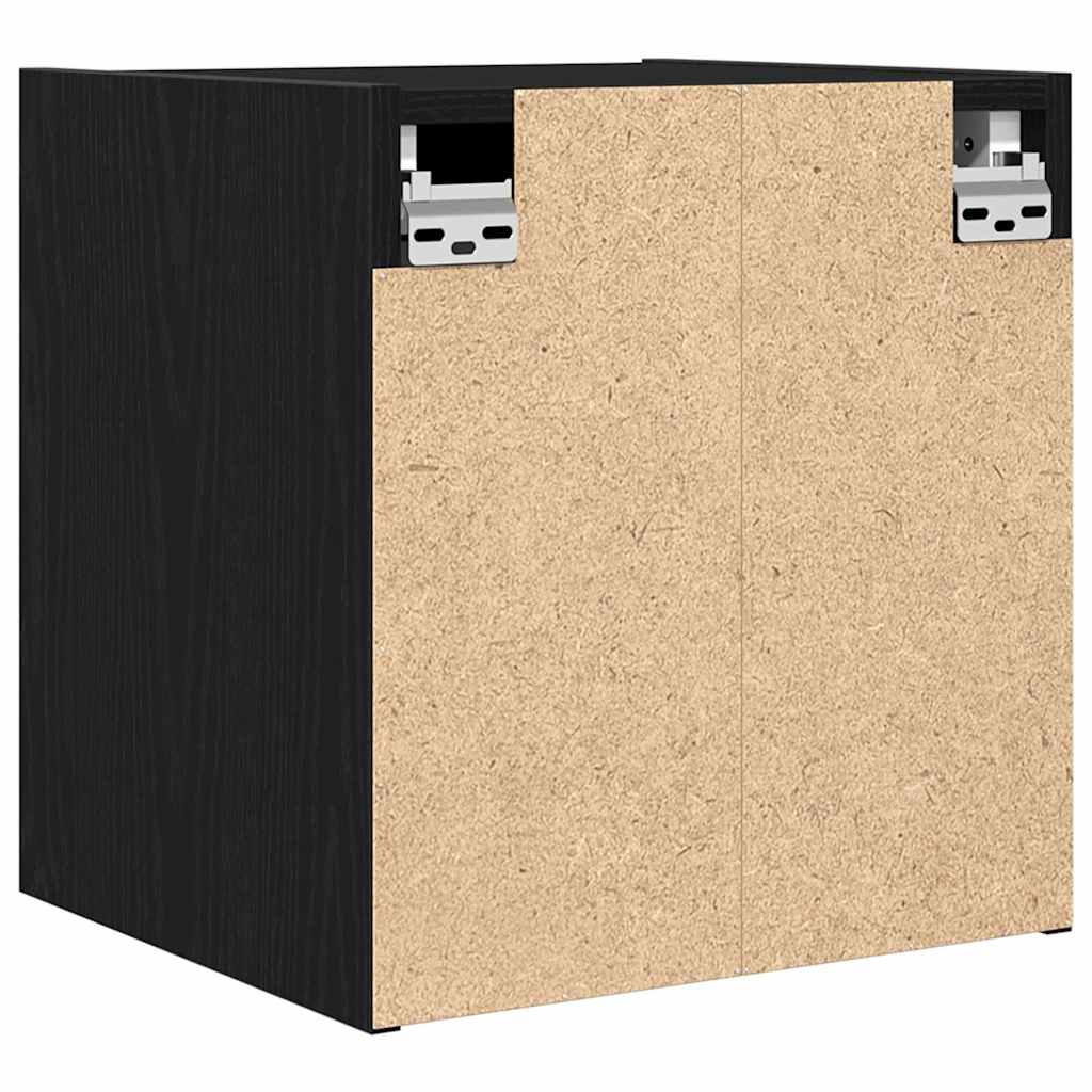 vidaXL Szafki nocne ścienne 2 szt. Czarne 38x34x40 cm