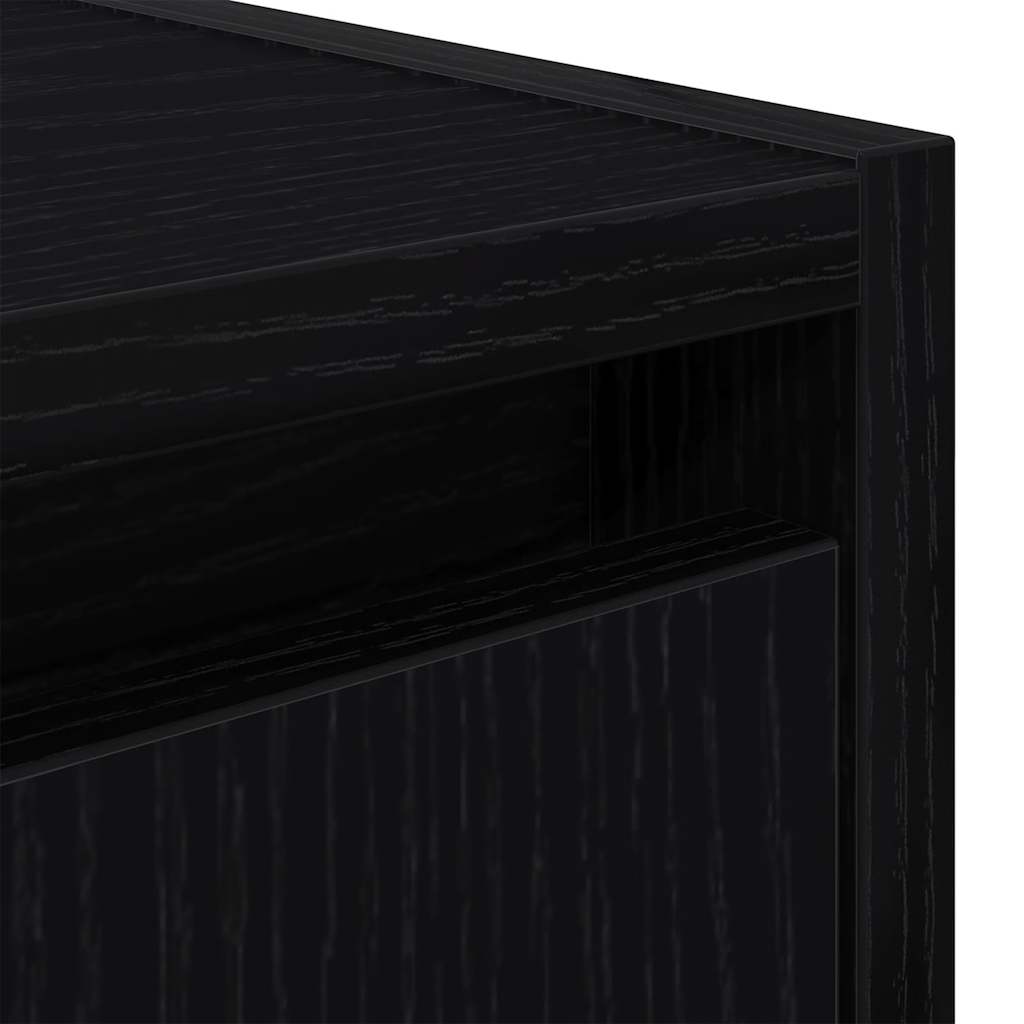 vidaXL Szafki nocne ścienne 2 szt. Czarne 38x34x40 cm