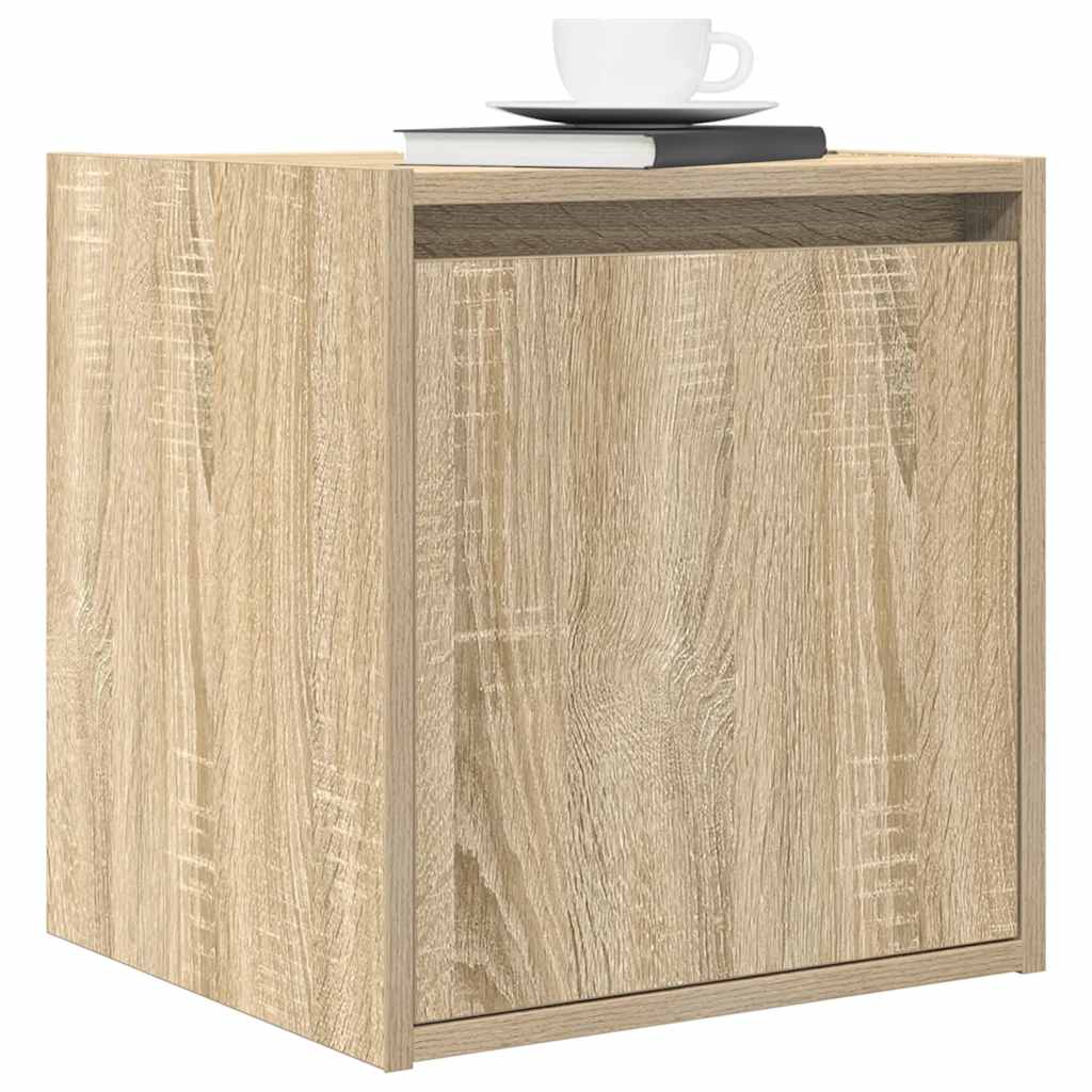 vidaXL Szafka nocna ścienna Sonoma Oak 38x34x40 cm