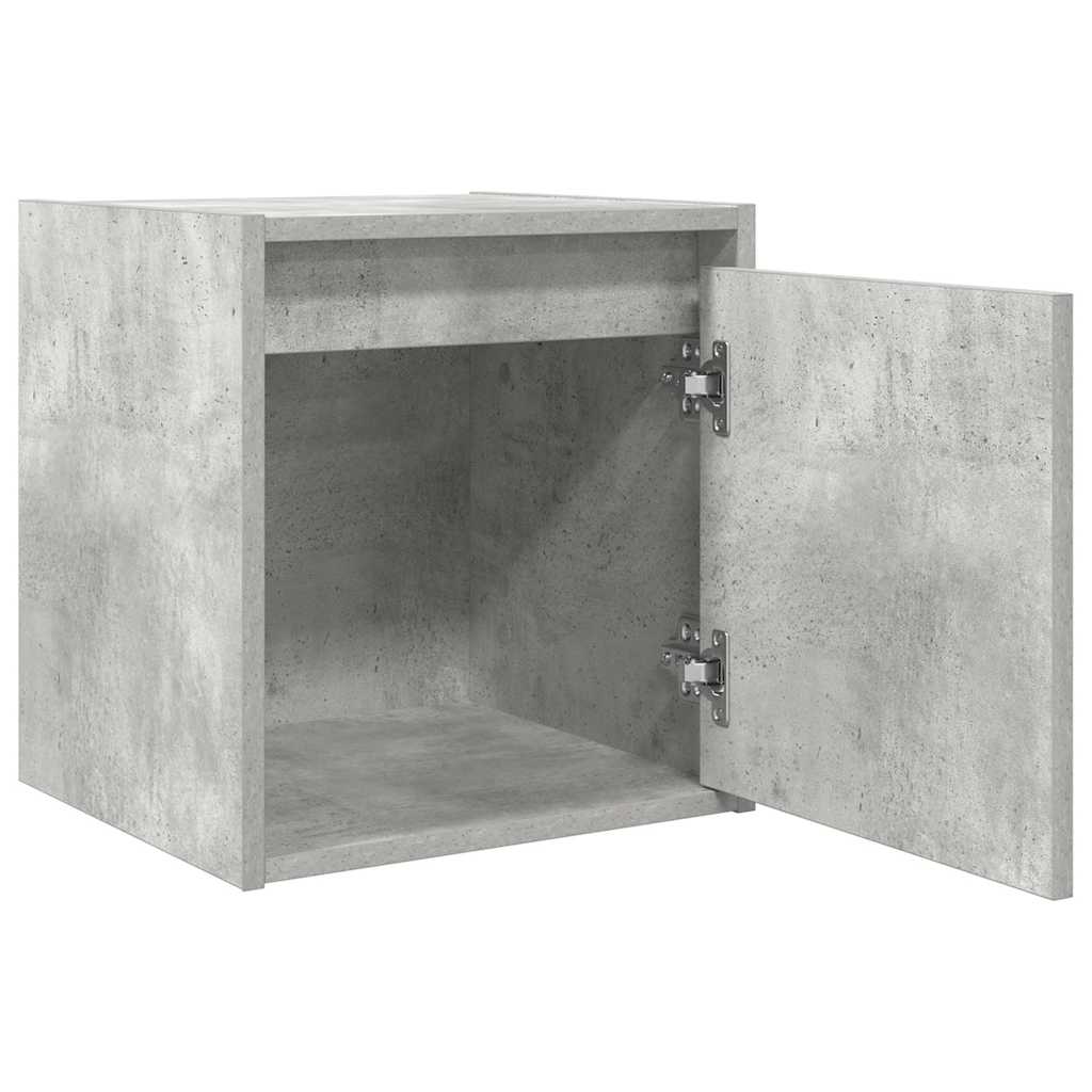 vidaXL Szafka nocna wisząca Betonowa Szara 38x34x40 cm
