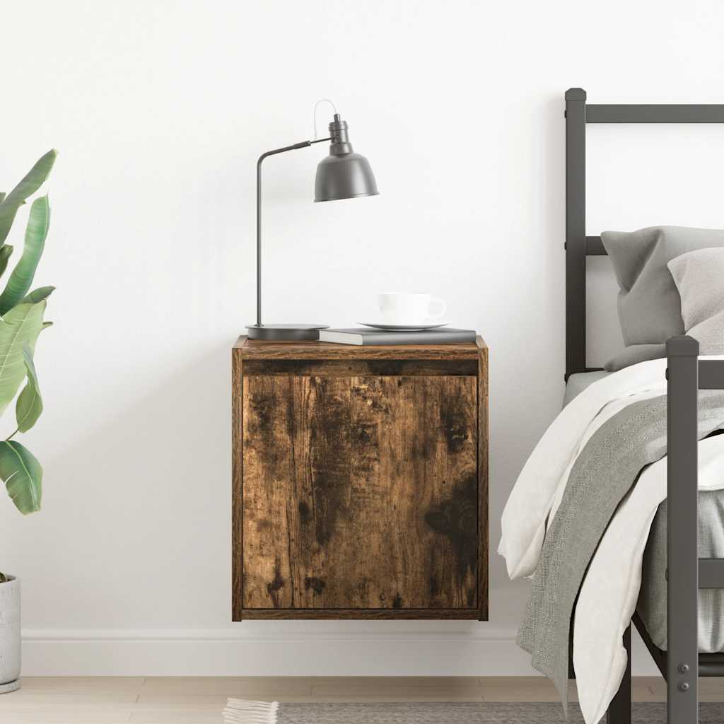vidaXL Szafka nocna wisząca dąb wędzony 38x34x40 cm